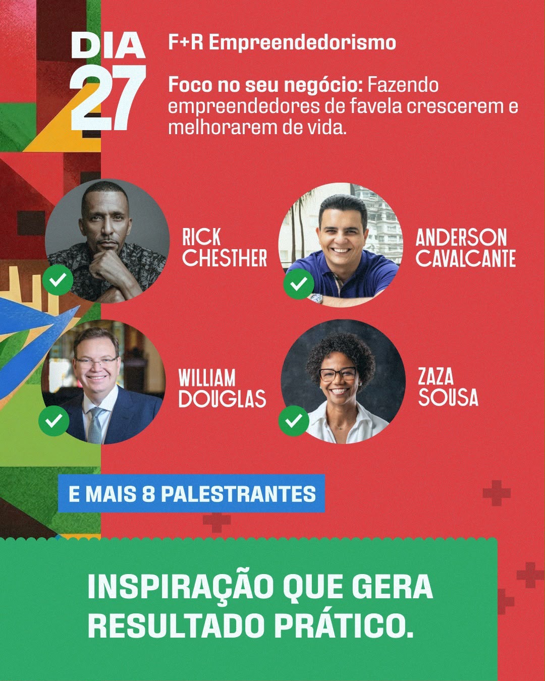 Arte de divulgação do Favela + Rica 4