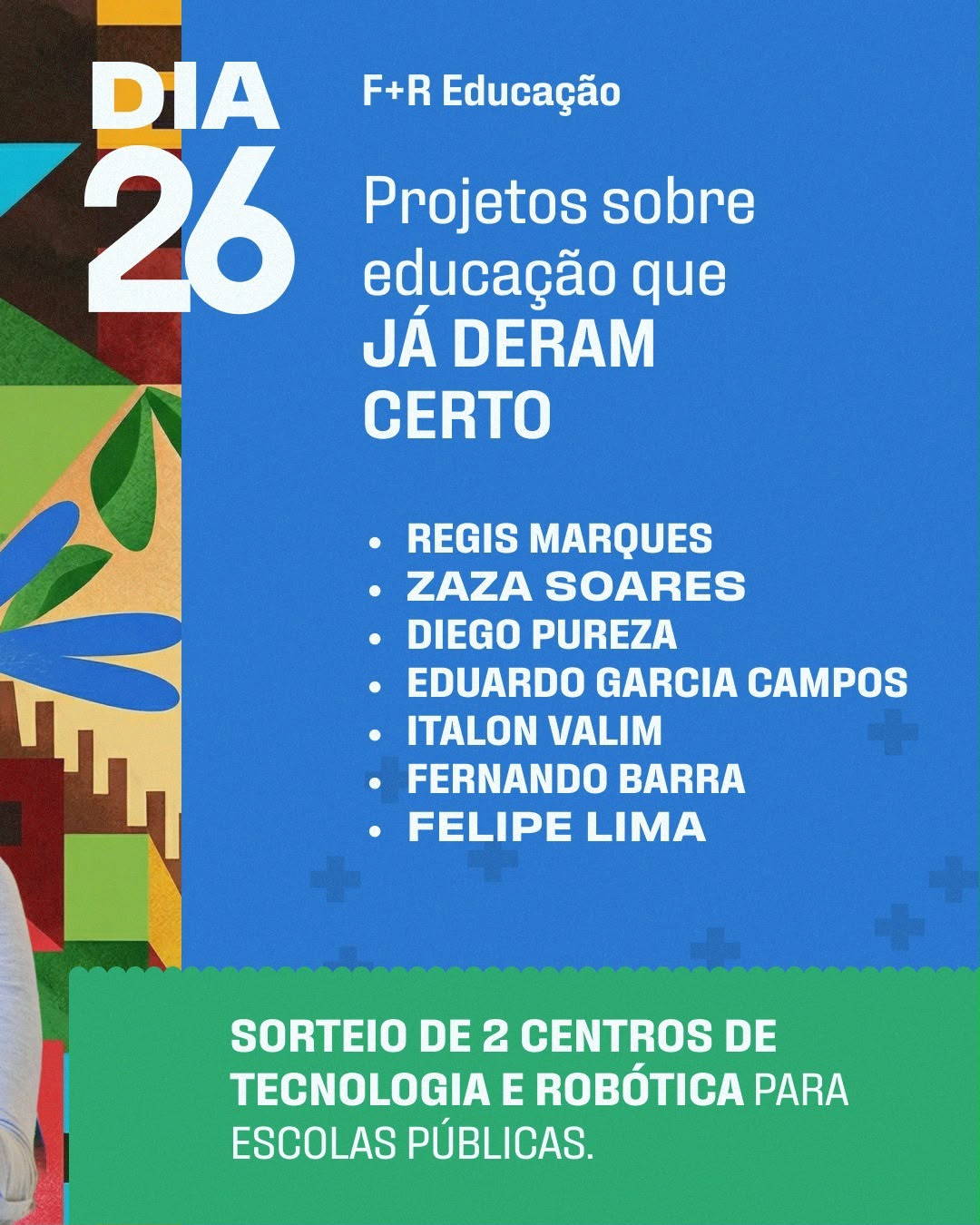 Arte de divulgação do Favela + Rica 5